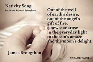 The Nativity Song poem James wrote for his son. pic by Aurimas Mikalauskas-001